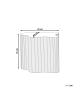 Beliani Beistelltisch PERRY in Schwarz - (W) 45 x (H) 45 x (L) 40 cm