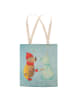 Mr. & Mrs. Panda Tote Bag Nachtfalter Schneemann ohne Spruch in Eisblau