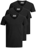 Jack & Jones 3er-Set  T-Shirt in Schwarz/schwarz/schwarz