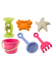 Wisam Sandspielzeug-Set, Eimer, Mühle, Sieb, Pastellformen