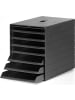Durable Schubladenbox 7 Schublade mit versenkbarer Frontplatte grau