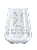 Mr. & Mrs. Panda Glas Rotwein Pinguin Pärchen mit Spruch in Transparent