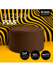 Lumaland Sitzsack-Hocker Pouf rund 50l braun  Braun