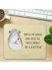 Mr. & Mrs. Panda Maus Pad Chinchilla Blume mit Spruch in Gelb Pastell