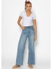 SASSYCLASSY Kurzarm Body mit V-Ausschnitt in Flieder