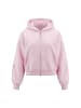 IZIA Women Hoodie in Light Rose