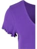 Urban Classics Urban Classics Damen Ladies Rib Babylock Tee in realviolet
