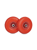 relaxdays 2x Sackkarrenrad in Rot - 3.00-4"