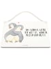Mr. & Mrs. Panda Deko Schild Pinguine Kuscheln mit Spruch in Weiß