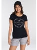 Kangaroos Print-Shirt in schwarz