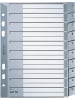 Leitz Register A5 1-10 PP grau mit Deckblatt
