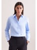 Seidensticker Hemdbluse Slim in Mittelblau