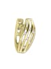 GoldDream Ohrringe Gold 333 Gelbgold - 8 Karat Stripes Creolen
