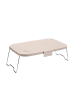 COFI 1453 Picknickkorb mit Tisch - Klappbar, 3in1 mit Becherhalter in Beige