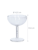 relaxdays 6 x Cocktailschalen in Transparent - 400 ml