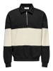 Only&Sons Pullover Sweatshirt Polokragen Locker geschnitten in Schwarz