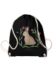 Mr. & Mrs. Panda gym tasche Hase Sitzen ohne Spruch in Schwarz