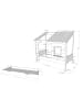 58 aufm Kessel BAUMHAUS Bett Katerine 214x159x105 aus MDF+Massivholz in Weiß