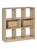 HOMCOM Bücherregal-97,5L x 30B x 100Hcm-Eiche