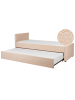 Beliani Tagesbett MARMANDE in Rosa - (W) 86 x (H) 82 x (L) 214 cm
