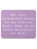 Mr. & Mrs. Panda Mauspad Spruch Musiklehrer Liebe mit Spruch in Lavendeltraum