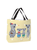 Mr. & Mrs. Panda Stofftasche Koala Familie zwei ohne Spruch in Gelb Pastell