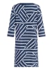 Betty Barclay Jerseykleid mit 3/4 Arm in Blau/Weiß