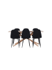 ebuy24 Essgruppe Piazza (7-teilig) Mocca 90 x 180 cm