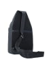 Piquadro Black Square Umhängetasche Leder 20 cm in blue4