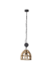 Brilliant Pendelleuchte 34cm Matrix Nature ⌀ 34 cm in antik holz/schwarz korund