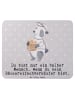 Mr. & Mrs. Panda Ostergeschenk Bäckereifachverkäufer Herz mit Sp... in Grau Pastell