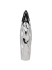 Beliani Dekovase HALUZA in Silber - (W) 17 x (H) 35 x (L) 10 cm