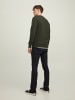 Jack & Jones Basic Sweater Langarm Shirt Rundhals Pullover JJESTAR in Khaki