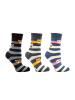 Yuhu Thermo Socken Damen 3er Pack mit Tiermotiv aus Baumwolle für Winter in Blau