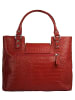 Cluty Handtasche echt Leder in rot