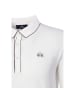 La Martina Langarm-Poloshirt MCS006 in weiss