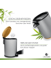 Exitoso EXITOSO Tretmülleimer mit Softclose-Deckel aus Bambus, 3 l - ideal für Bad & C