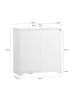 SoBuy Unterschrank in Reinweiß - (W) 30 x (H) 60 x (L) 60 cm