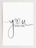 Tales by Jen Poster / Kunstdruck "You and me" I Ohne Rahmen