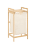 Beliani Wäschekorb TOROTAL in Beige/Braun - (W) 94 x (H) 78 x (L) 33 cm