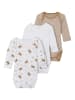 name it Baby Bodys im 3er Pack Teddy Motiv in Beige