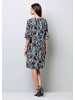 Alba Moda Kleid mit grafischem Dessin in marine