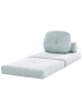 Beliani Schlafsofa OLDEN in Blau - (W) 81 x (H) 54 x (L) 91 cm