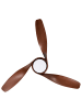 Beliani Deckenventilator mit Licht PARIA in Braun - (W) 118 x (H) 50 x (L) 188 cm