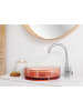 Beliani Waschbecken TOLOSA in Rot - (W) 36 x (H) 10 x (L) 36 cm