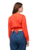 Ulla Popken Wickelbluse in dunkelorange