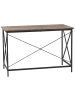Beliani Schreibtisch FUTON in Braun/Schwarz - (W) 115 x (H) 76 x (L) 60 cm