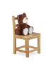 relaxdays Kinderstuhl in Natur - (B)28,5 x (H)50 x (T)28 cm