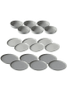 18er Set Teller und Schalenset Jasper in Mint