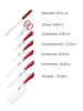 Cheffinger 8tlg. Messer-Set mit Messerblock in Rot